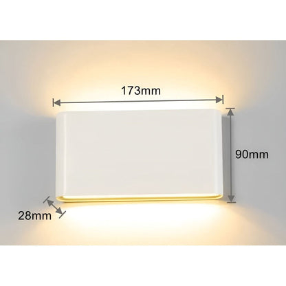 PowerShine Light - Minimalist Vattentät Utomhus LED Vägglampa