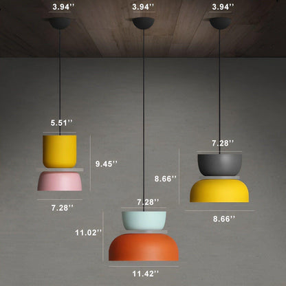 LED-hängande lampan i macaronstil – Dekorativ taklampa för ditt hem