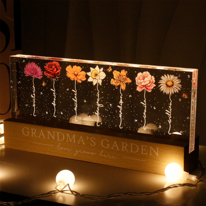 MemoryBloom – Anpassningsbar akrylblomma nattlampa
