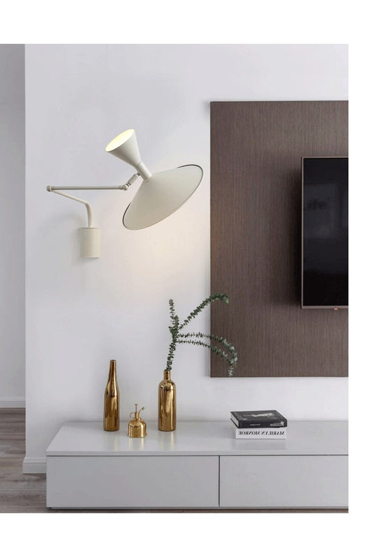 Inomhus Swing Arm Vägglampa För Sovrum Och Vardagsrum