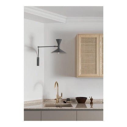 Inomhus Swing Arm Vägglampa För Sovrum Och Vardagsrum