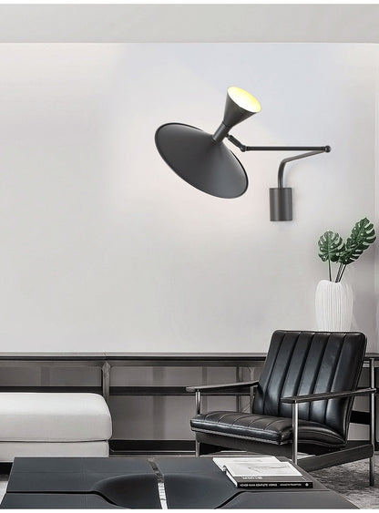 Inomhus Swing Arm Vägglampa För Sovrum Och Vardagsrum