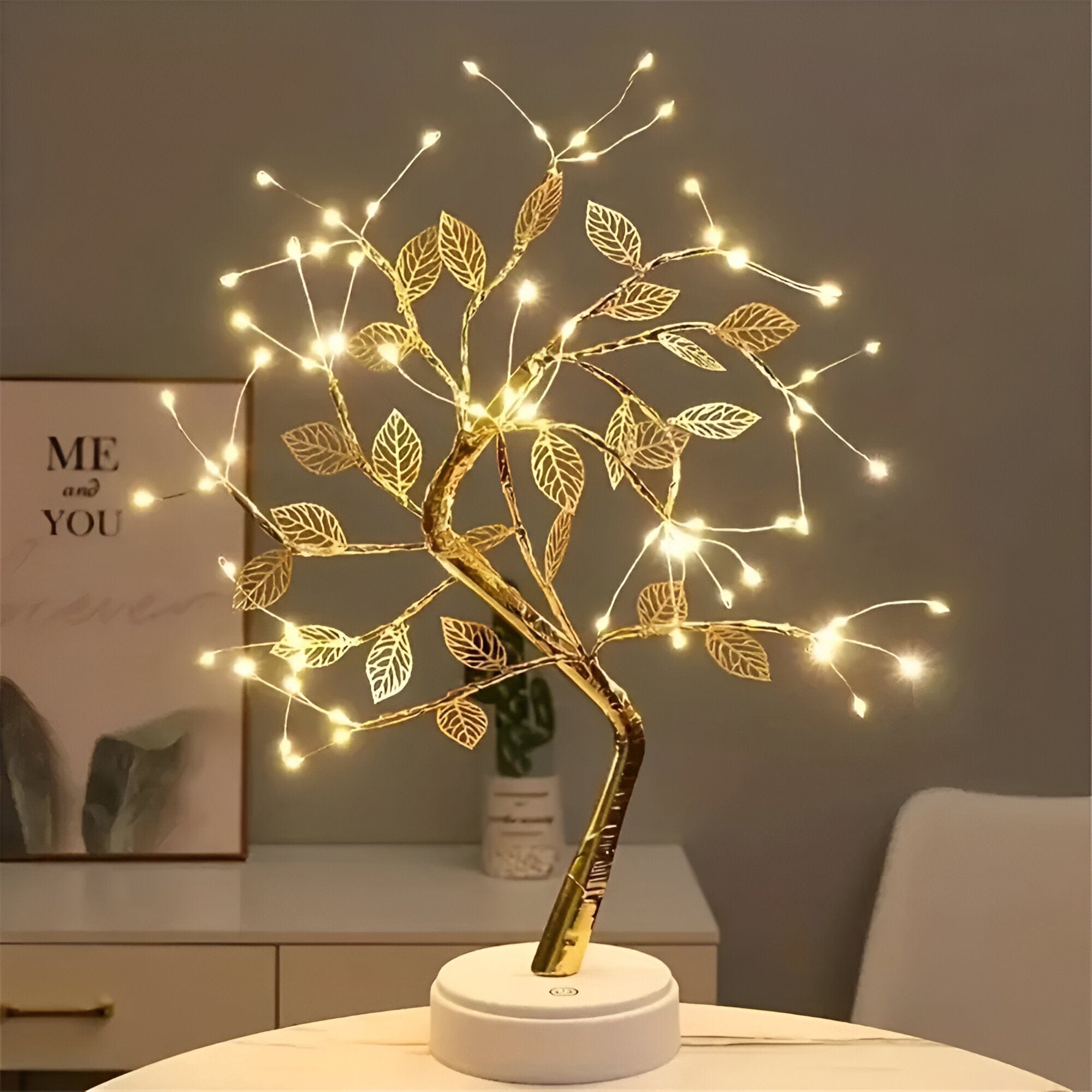 LED-lampa USB-bordslampa med justerbar touchkontroll för heminredning