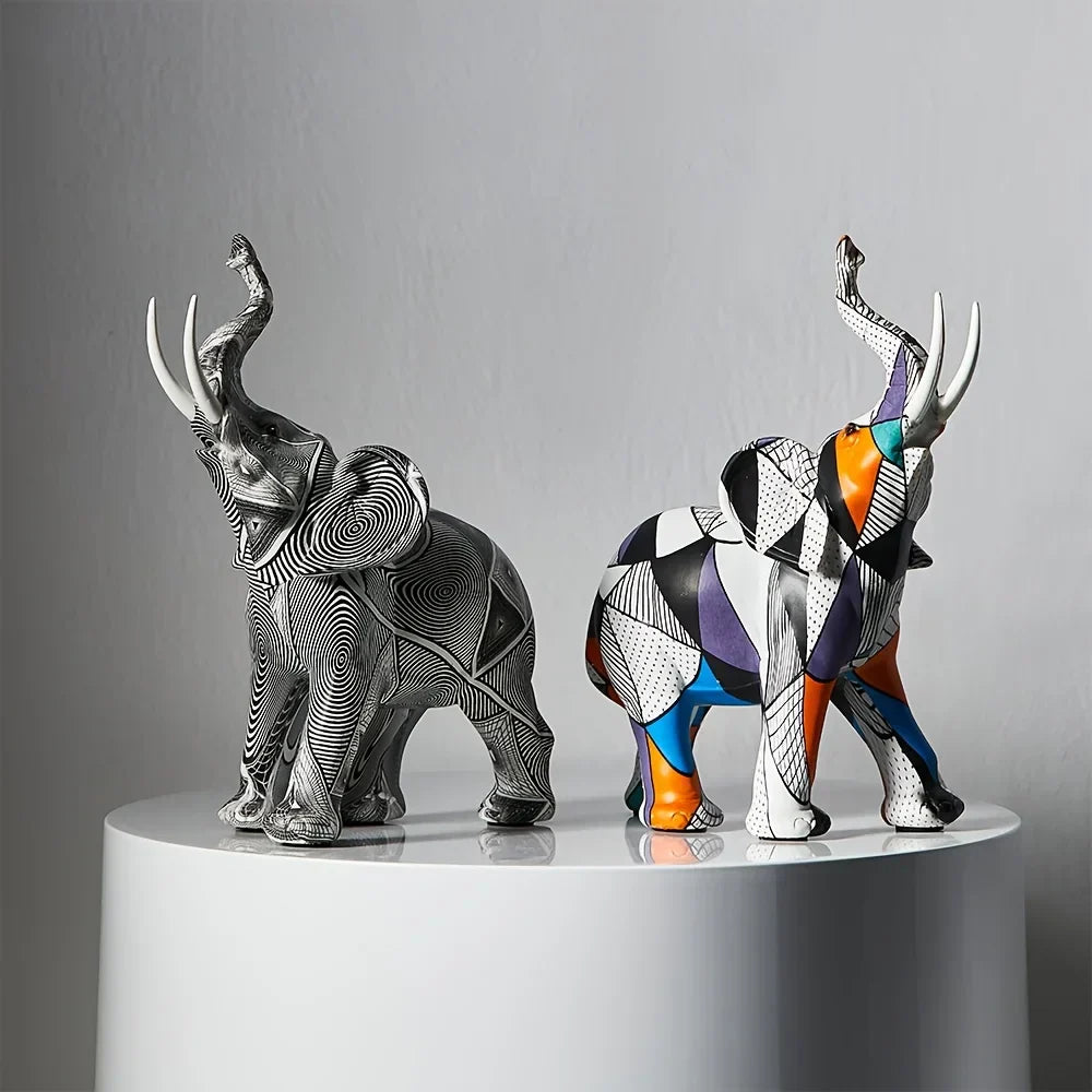 Modern Elephant Art Nordisk Dekor för Eleganta Heminredningar