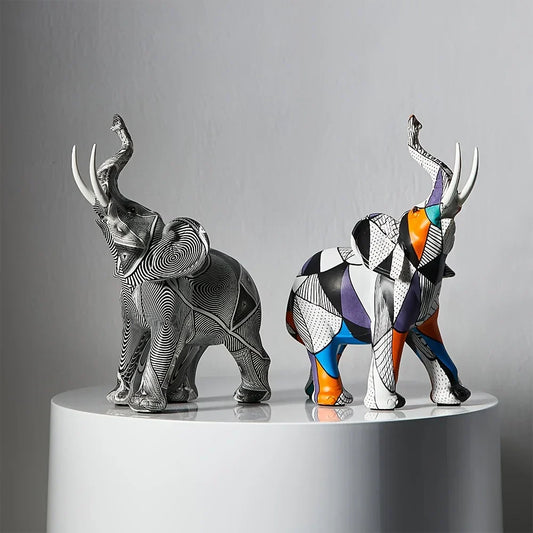 Modern Elephant Art Nordisk Dekor för Eleganta Heminredningar