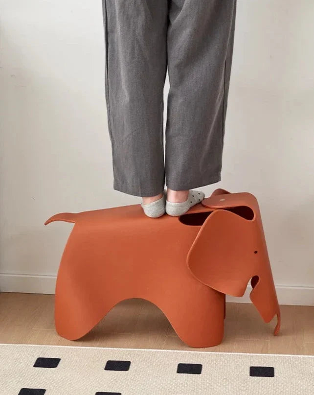 Modern Origami Elephant Puf Ottoman för stilfull heminredning