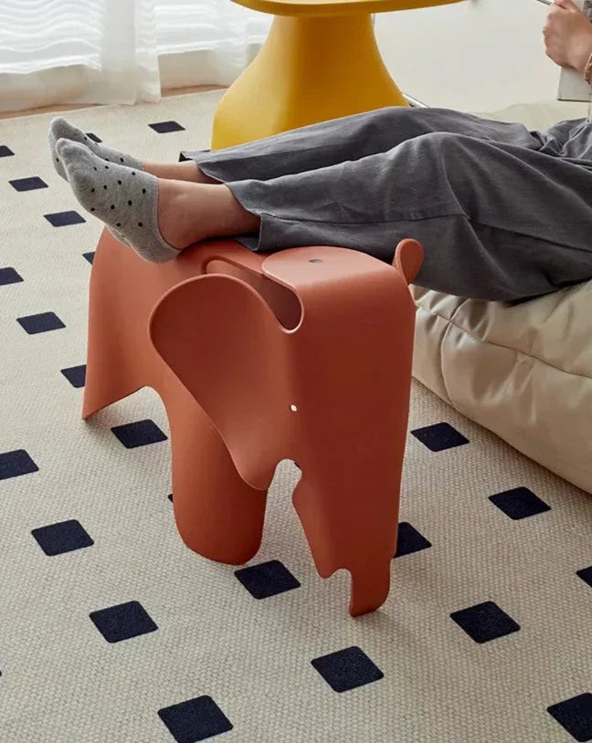 Modern Origami Elephant Puf Ottoman för stilfull heminredning