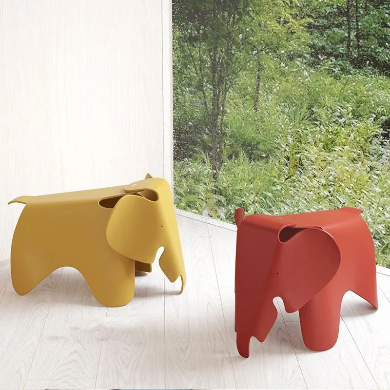 Modern Origami Elephant Puf Ottoman för stilfull heminredning