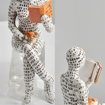 Modern Reading Egyptisk Mumie Figur för Unik Heminredning