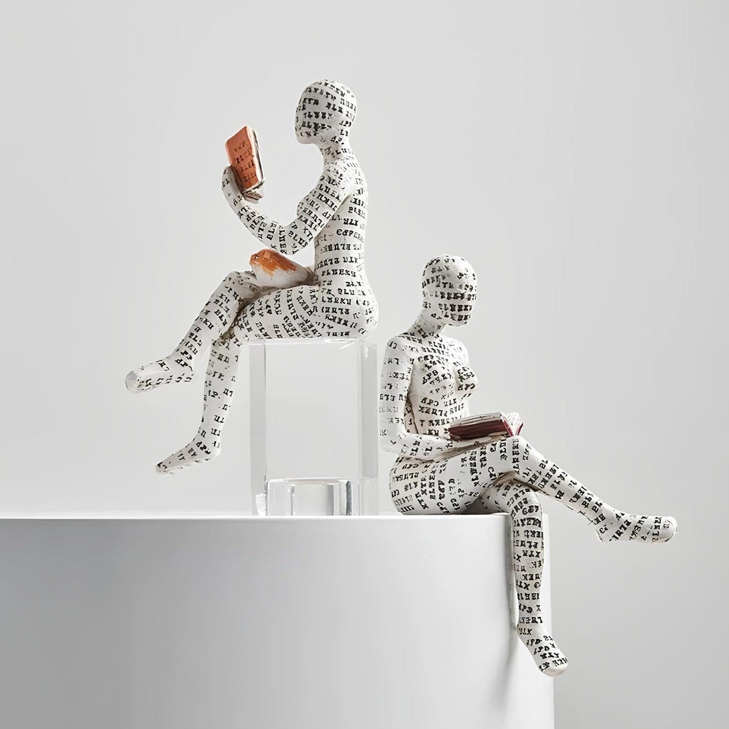 Modern Reading Egyptisk Mumie Figur för Unik Heminredning