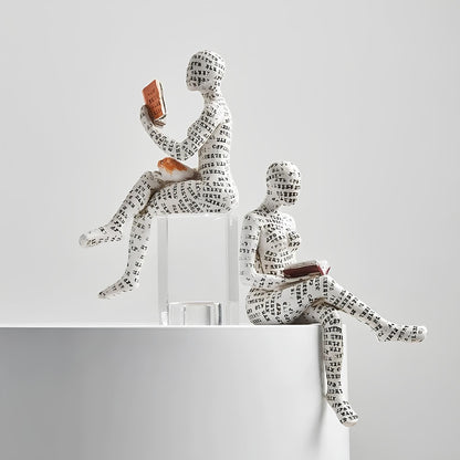 Modern Reading Egyptisk Mumie Figur för Unik Heminredning