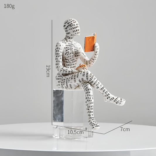 Modern Reading Egyptisk Mumie Figur för Unik Heminredning