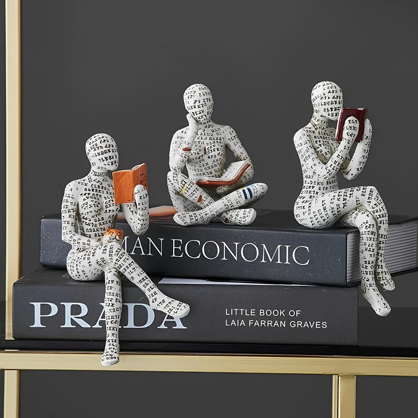 Modern Reading Egyptisk Mumie Figur för Unik Heminredning