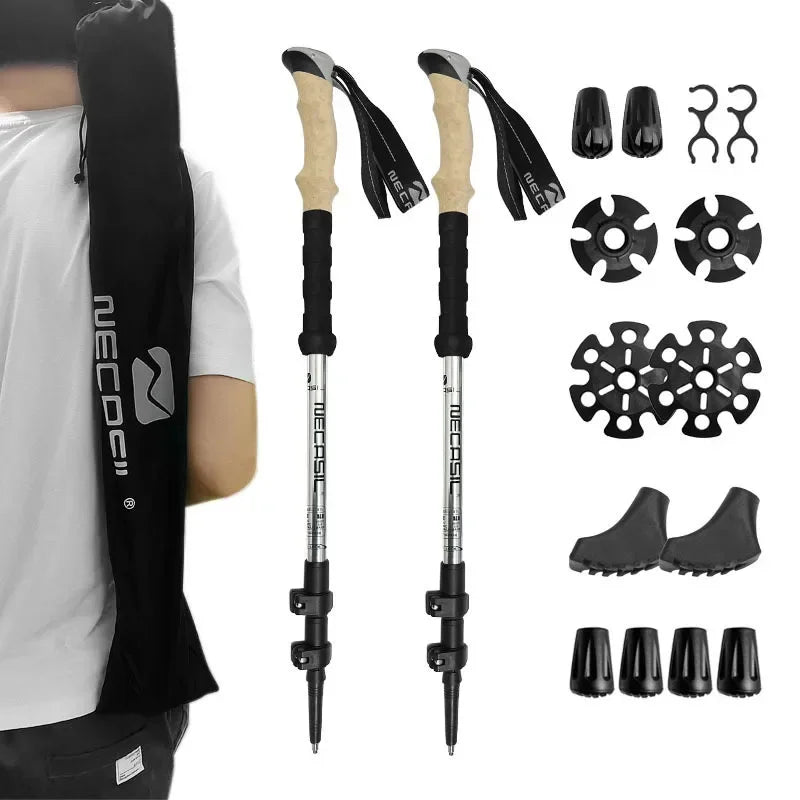 NECASIL – Hopfällbara vandringsstavar för stabilt vandringsstöd