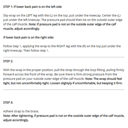 NEUROSTRAP – Ischiasnervbandage för smärtlindring och stöd