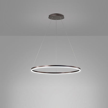 Modern svart LED hängande taklampa