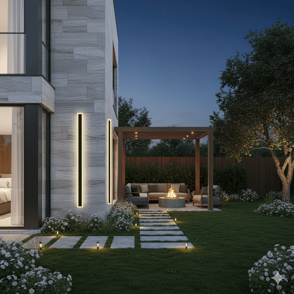 NOCTARA – Elegant modern utomhus vägglampa för trädgård &amp; balkong