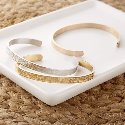 NOOR ARMBAND – Justerbart armband i rostfritt stål med Ayatul Kursi gravyr