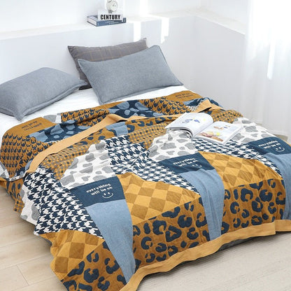 Nordic Boho Bomull Throw Filt för Mysigt Hem Dekor