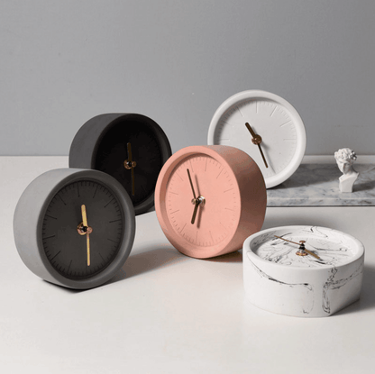 Lyxig cementväggklocka med minimalistisk design