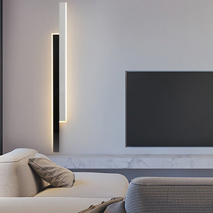 Vägglampa Modern Svart Akryl Remslampa