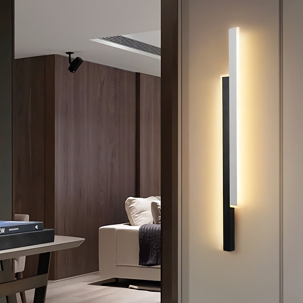 Vägglampa Modern Svart Akryl Remslampa