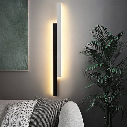 Vägglampa Modern Svart Akryl Remslampa