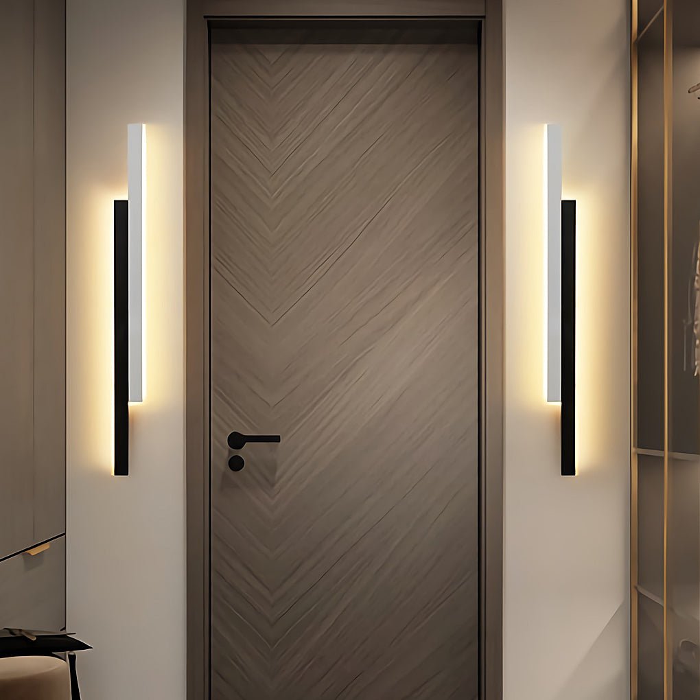 Vägglampa Modern Svart Akryl Remslampa