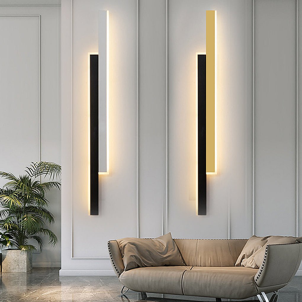 Vägglampa Modern Svart Akryl Remslampa