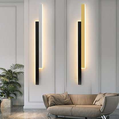 Vägglampa Modern Svart Akryl Remslampa