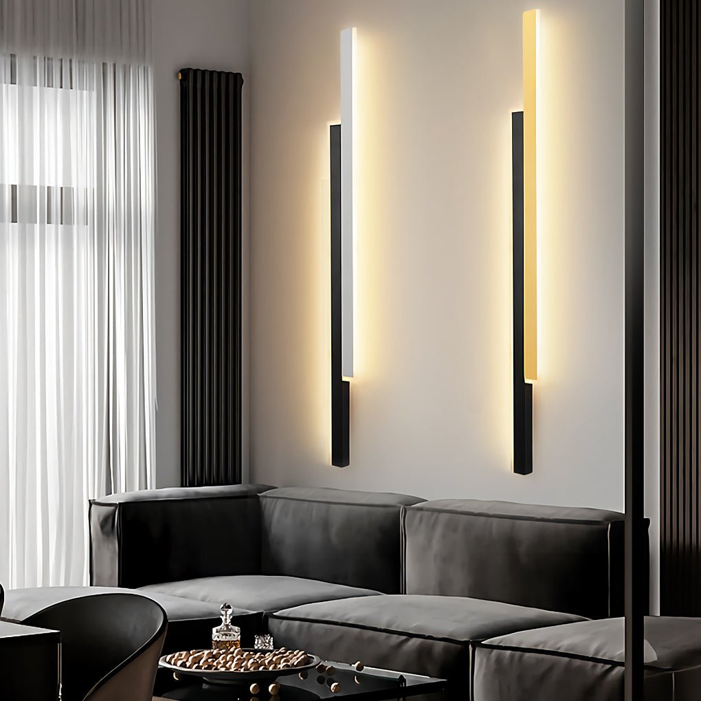 Vägglampa Modern Svart Akryl Remslampa