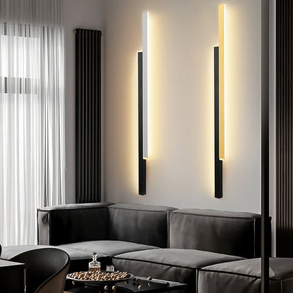 Vägglampa Modern Svart Akryl Remslampa