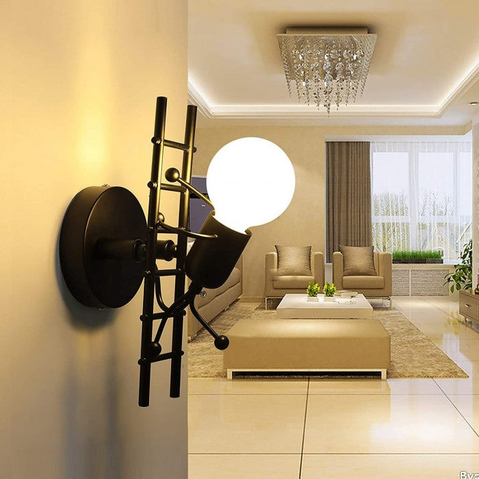 RetroBeam – Elegant Retro Vägglampa för Personligt Anpassad Hem Décor