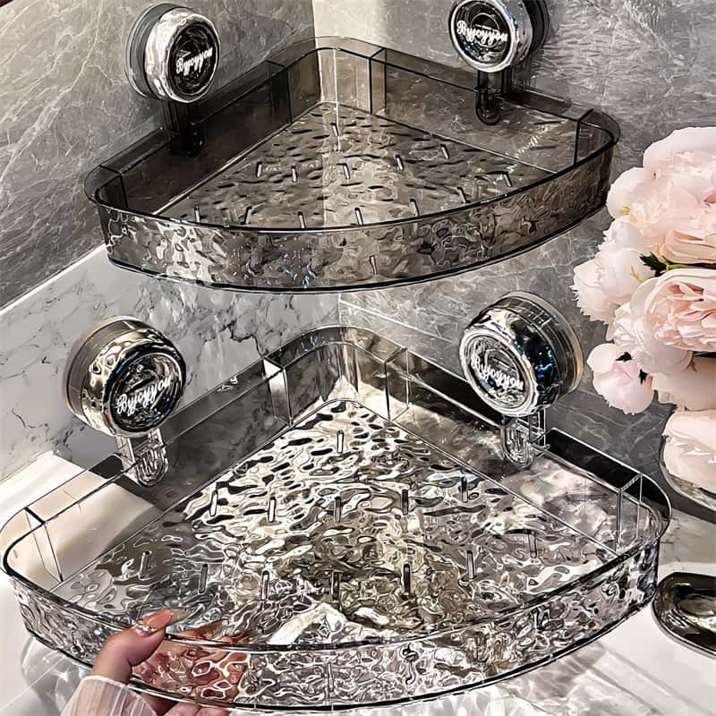 NordicGrip Vägghylla - borrfri sugkoppsfäste för bad, kök och kontor