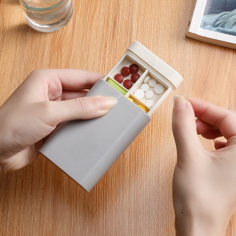 Nordicpill - Elegant &amp; kompakt piller-organisatör för resor &amp; dagligt kosttillskott