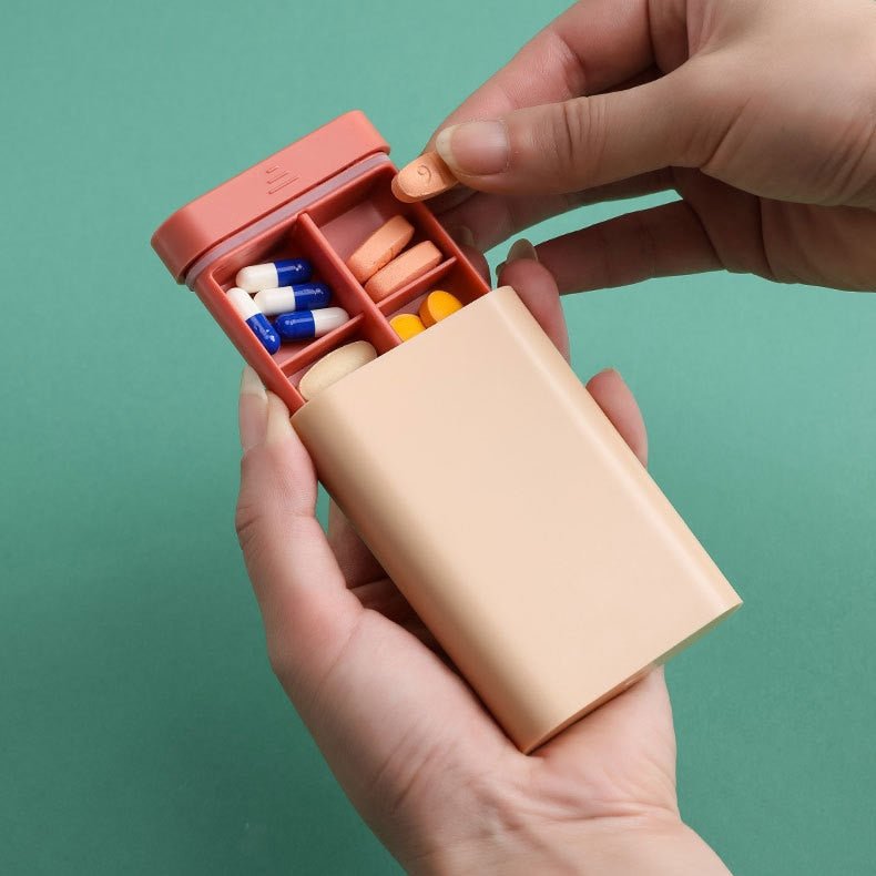 Nordicpill - Elegant &amp; kompakt piller-organisatör för resor &amp; dagligt kosttillskott