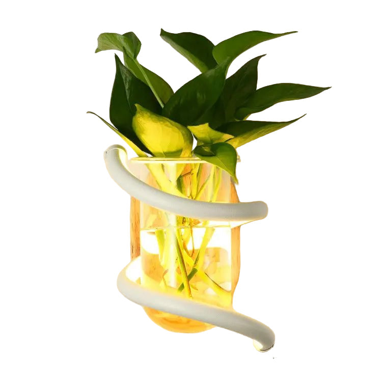 NORDLUME – Nordisk trähängande väggvas med LED-belysning