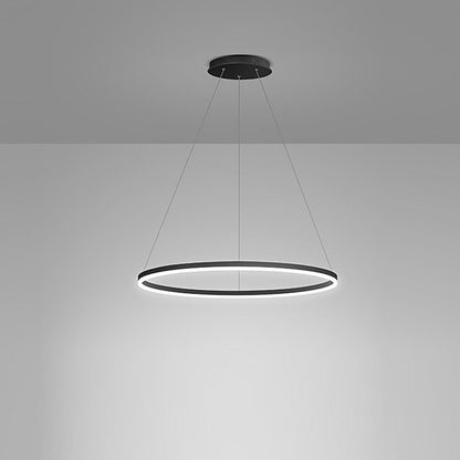 Modern svart LED hängande taklampa