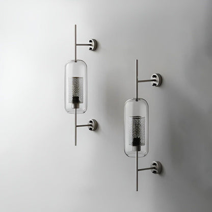 SleekGlass Lampa - Nordisk Elegant Glass Vägglampa för Modern Inredningsdesign