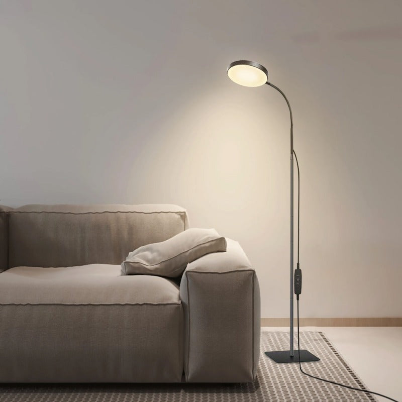 LED Golvlampa med Justerbar Gåskoppshals och Ögonskydd