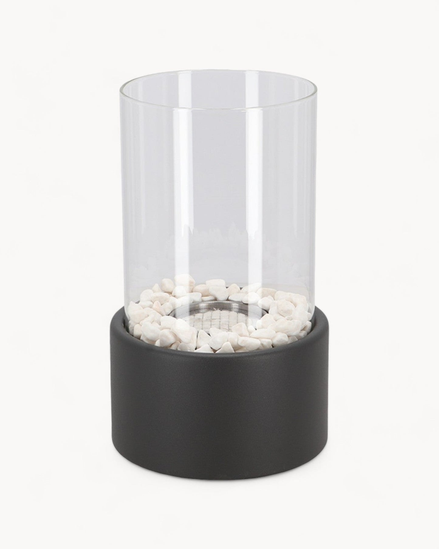 Carvallo – Elegant Oljelampa av Metall och Glas med Öppen Låga