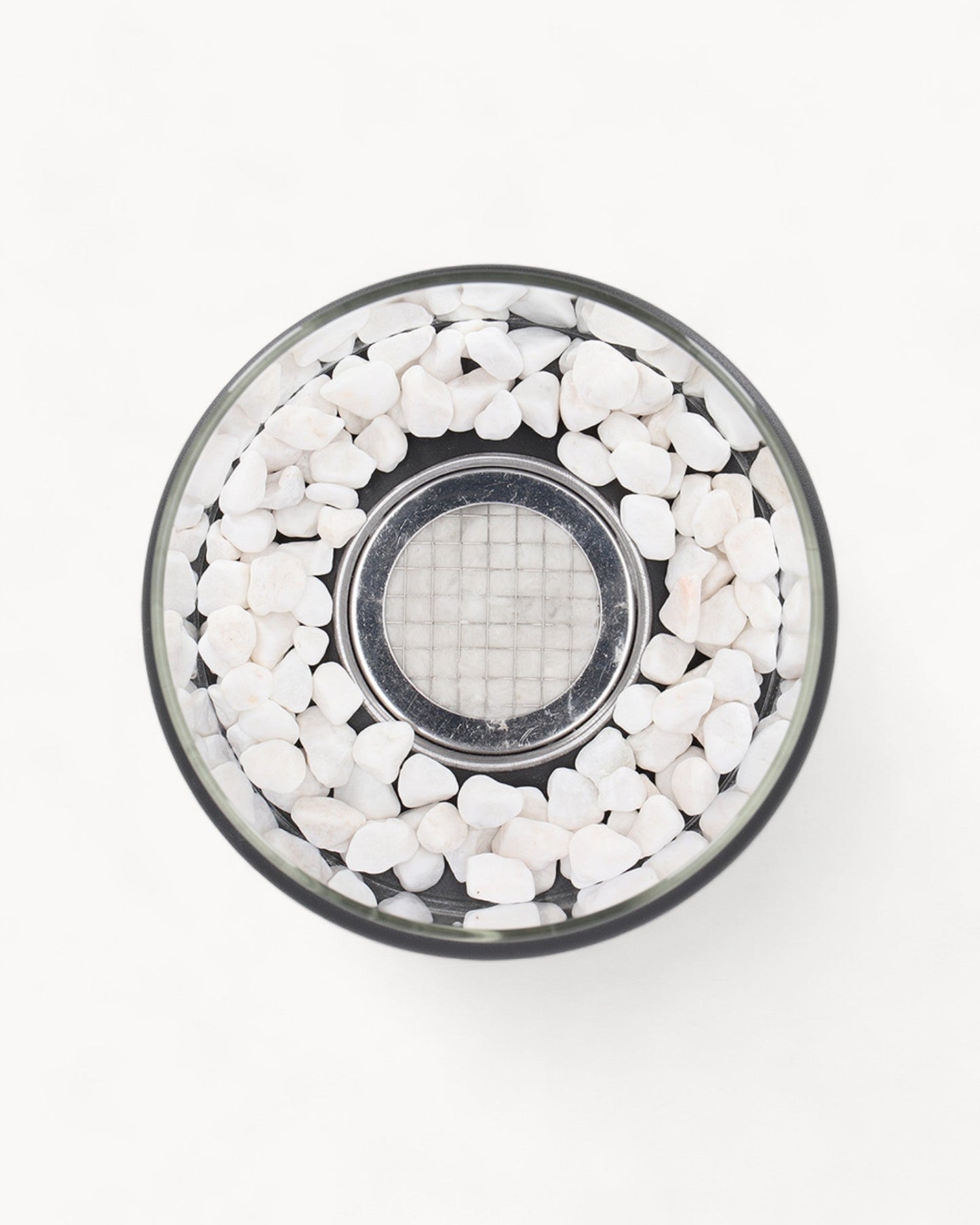 Carvallo – Elegant Oljelampa av Metall och Glas med Öppen Låga