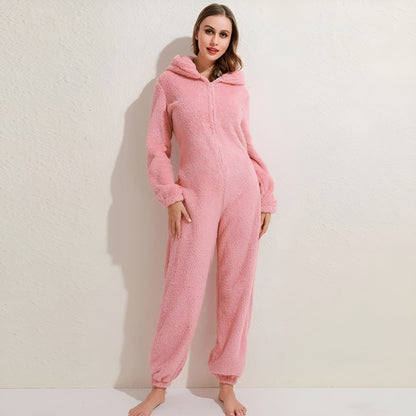 HugCloud Onesie – Mjuk fleece hoodie jumpsuit