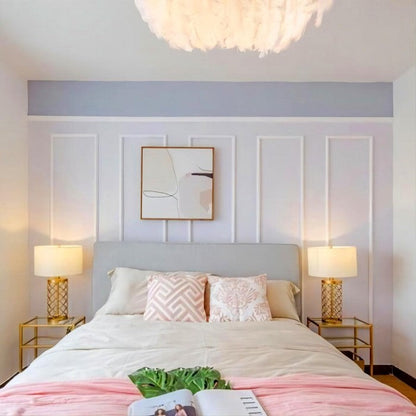 OpalGlow - Elegant Genombruten Bordslampa för Raffinerade Rum