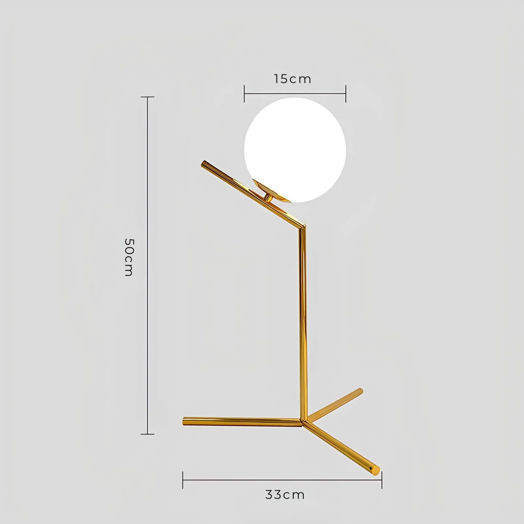 StellarSphere Light – Lyxig glaskula bordslampa med träbas