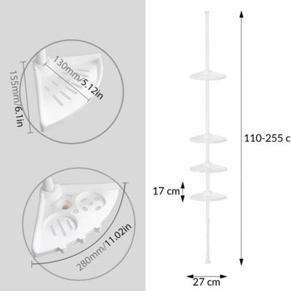 ORGANIVA – Justerbart förvaringshyllsystem för badrummet