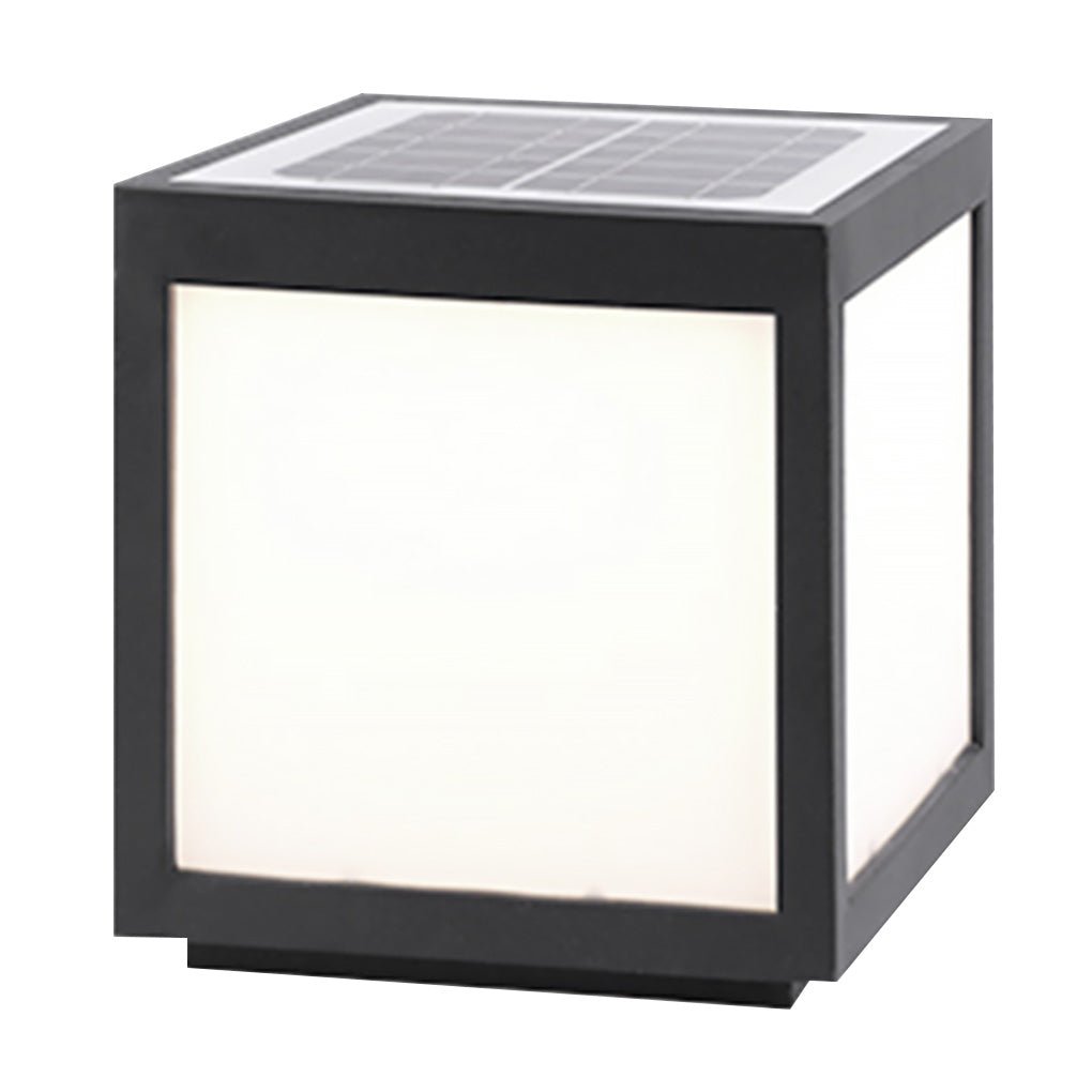 Solar Black Utomhus LED Stolplykta