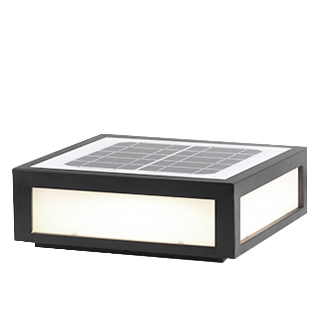 Solar Black Utomhus LED Stolplykta