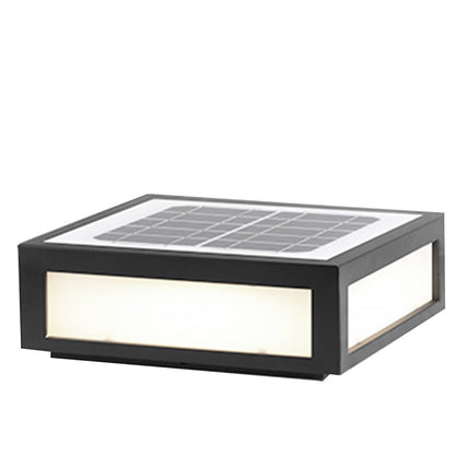 Solar Black Utomhus LED Stolplykta