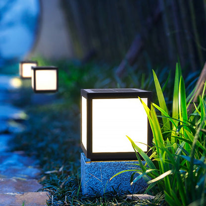 Solar Black Utomhus LED Stolplykta